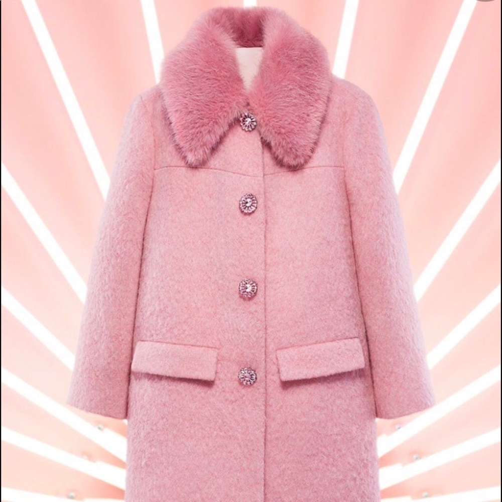 Kate Spade Faux fur coat